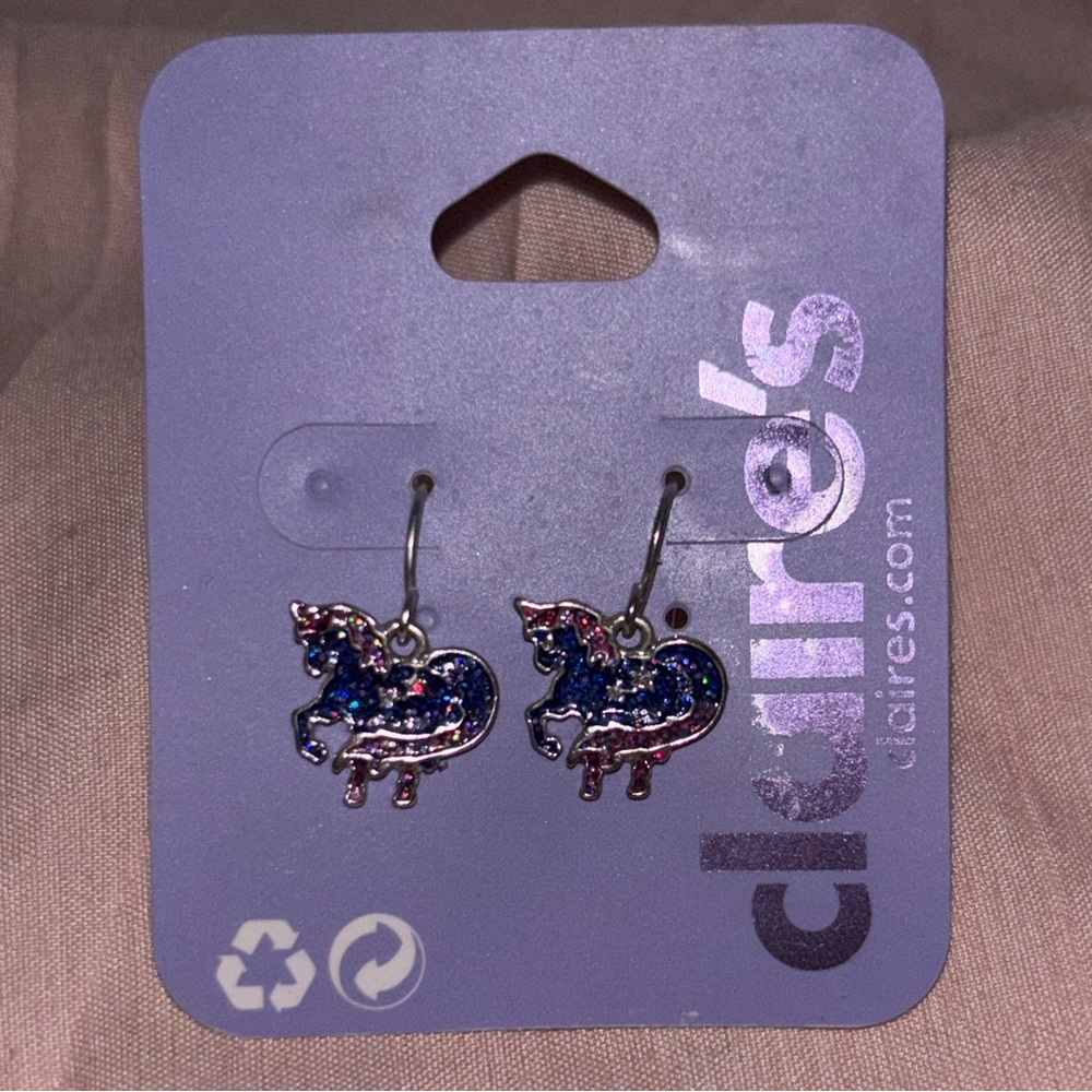 Claire's Unicorn Earrings